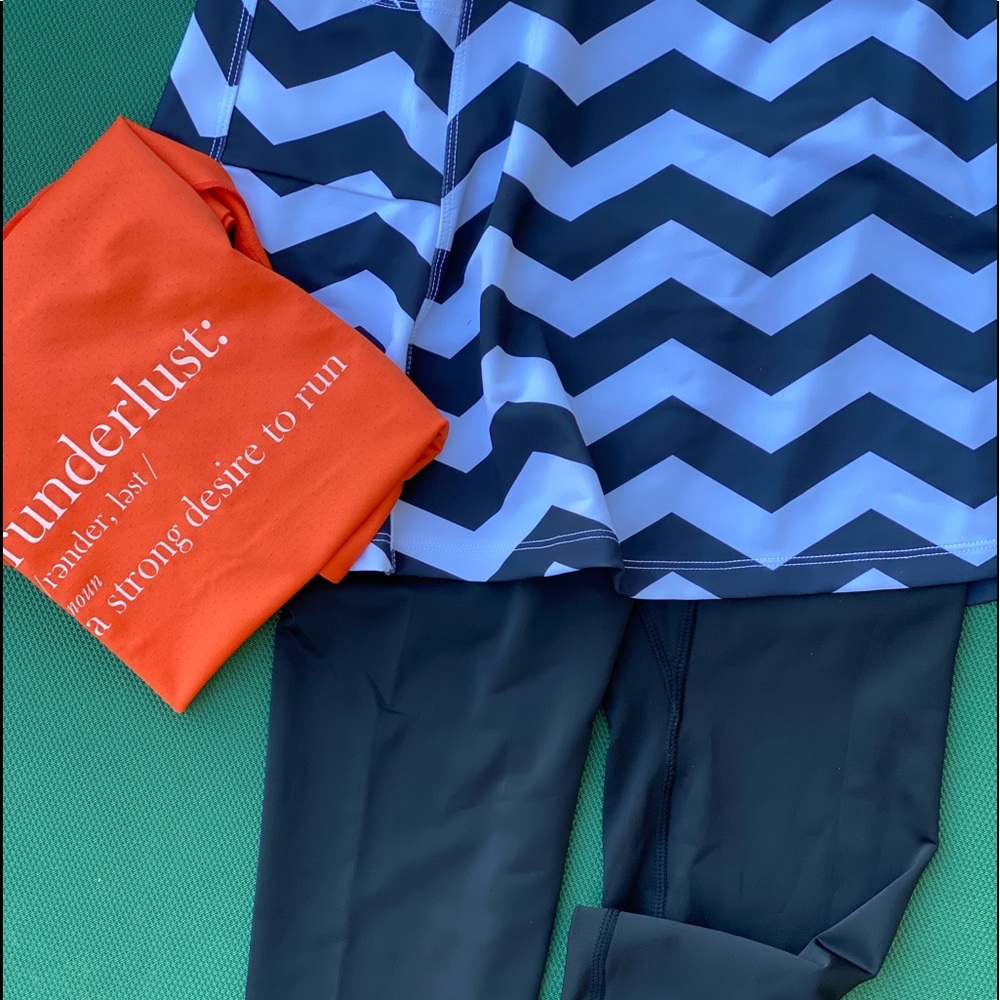 Running skirt capri outfit